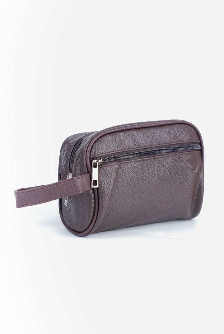 Heritage Leather Toiletry Pouch – Vintage Espresso-2-MENDEEZ