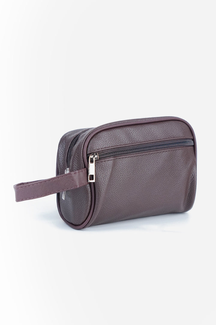 Heritage Leather Toiletry Pouch – Vintage Espresso-2-MENDEEZ