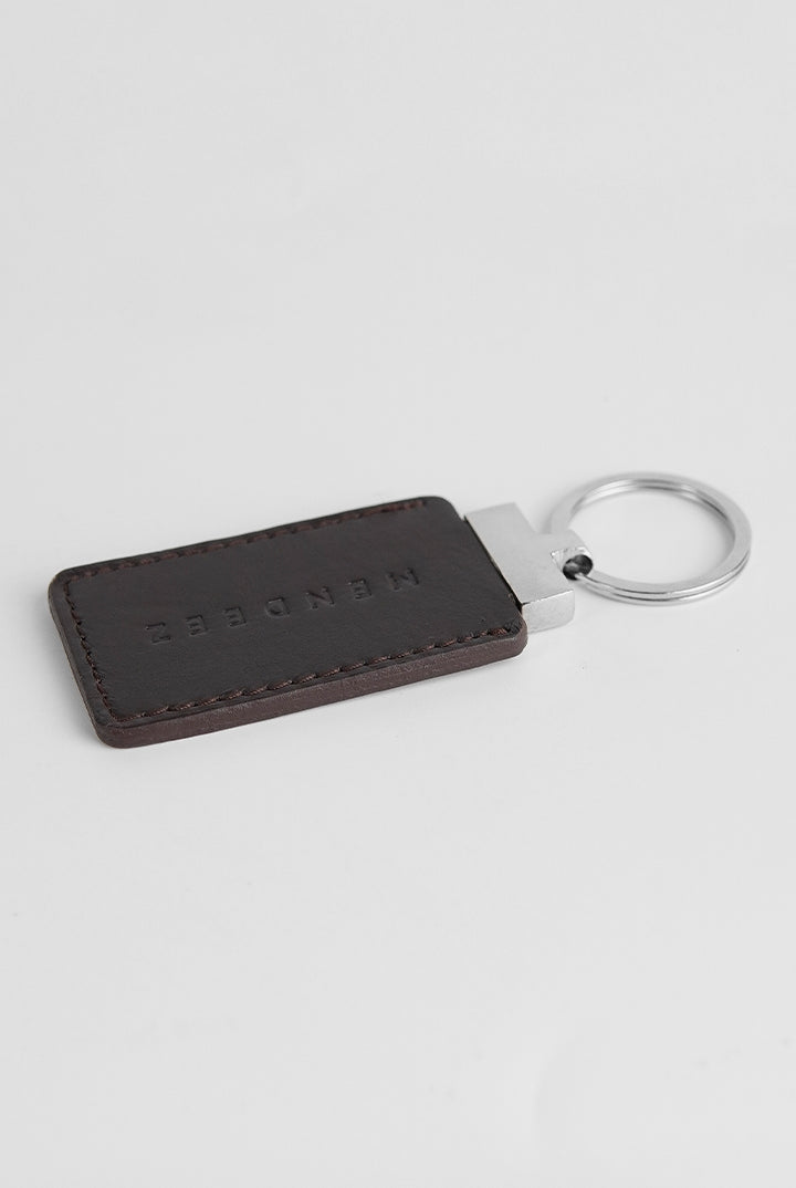 Leather Keychain - Dark Brown - Mendeez