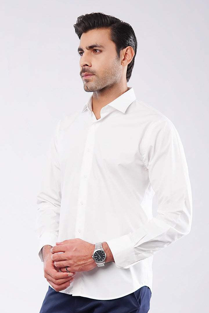 Plain Shirt - White - Mendeez