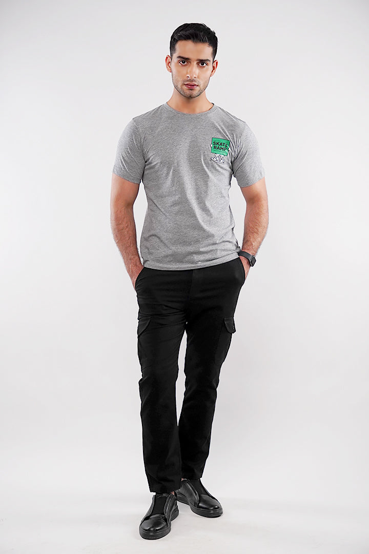 Graphic T-Shirt - Heather Grey - Mendeez