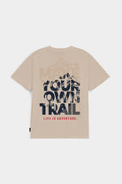 Printed Graphic Tee - Cream - Mendeez