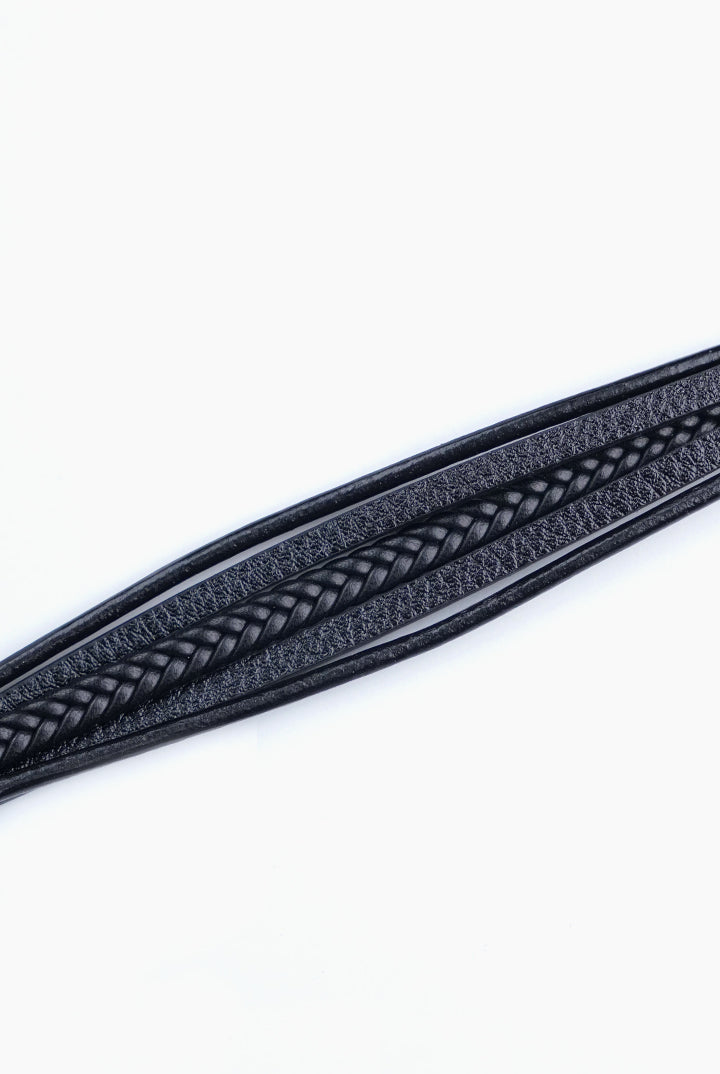 Multi-Strand Classic Black Bracelet-3-MENDEEZ