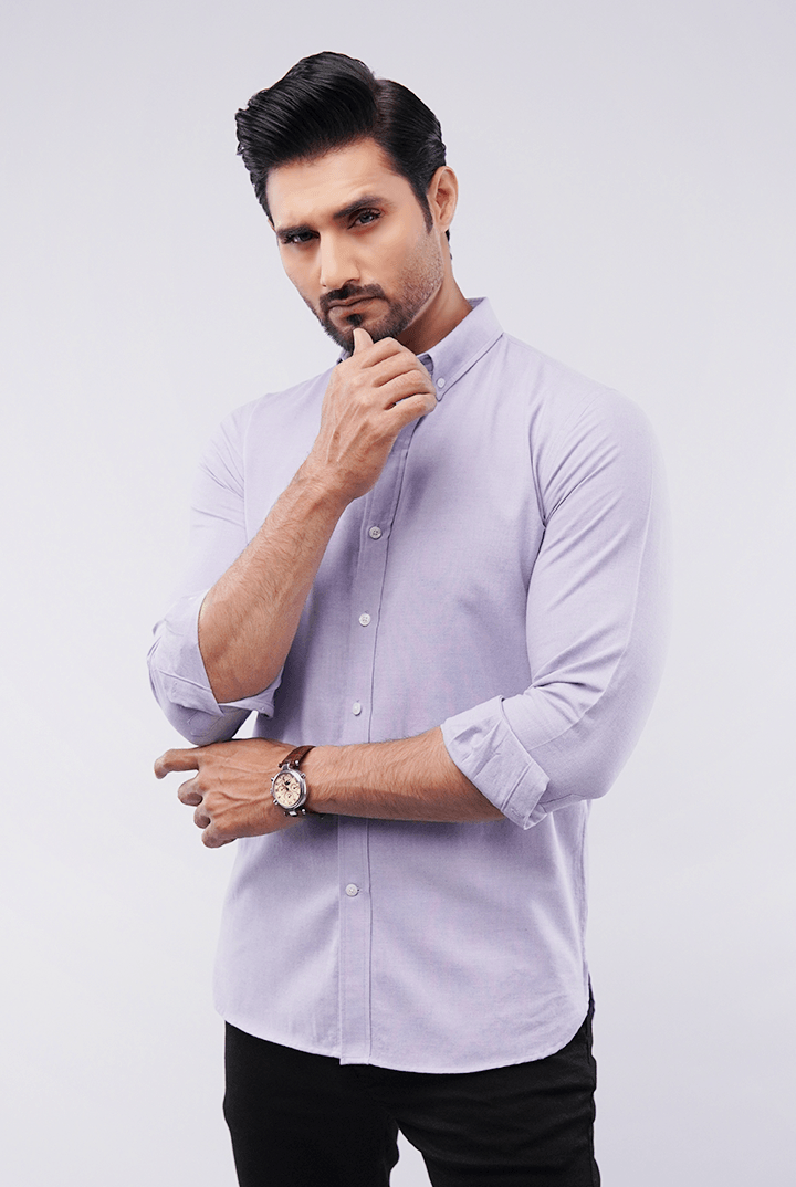 Oxford Shirt - Purple - Mendeez PK