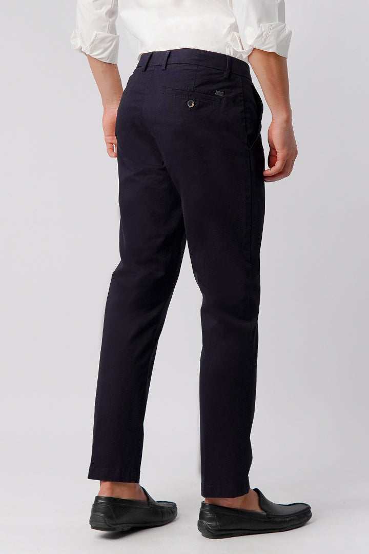 Straight Fit Chinos - Dark Blue - Mendeez
