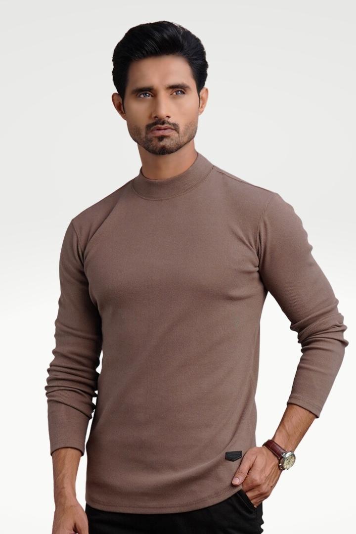 Pink Cocoa Mock Neck Sweatshirt - Mendeez PK