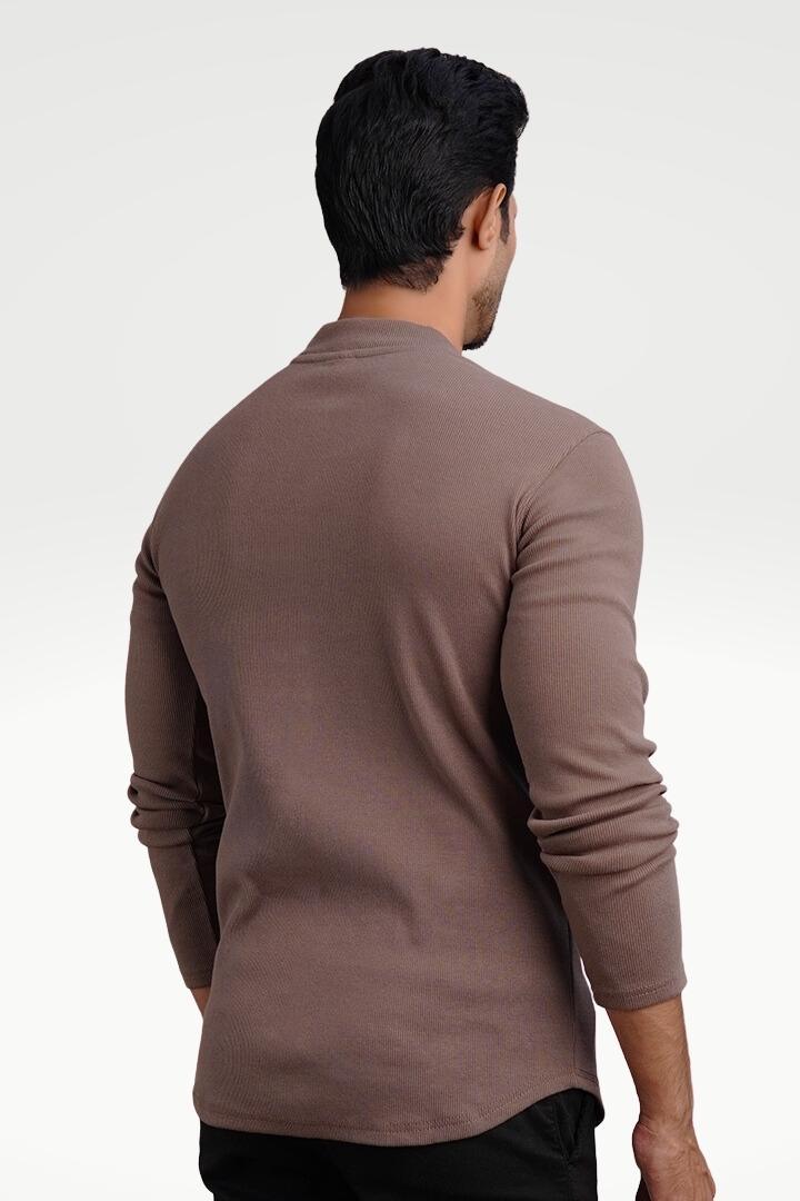 Pink Cocoa Mock Neck Sweatshirt - Mendeez PK