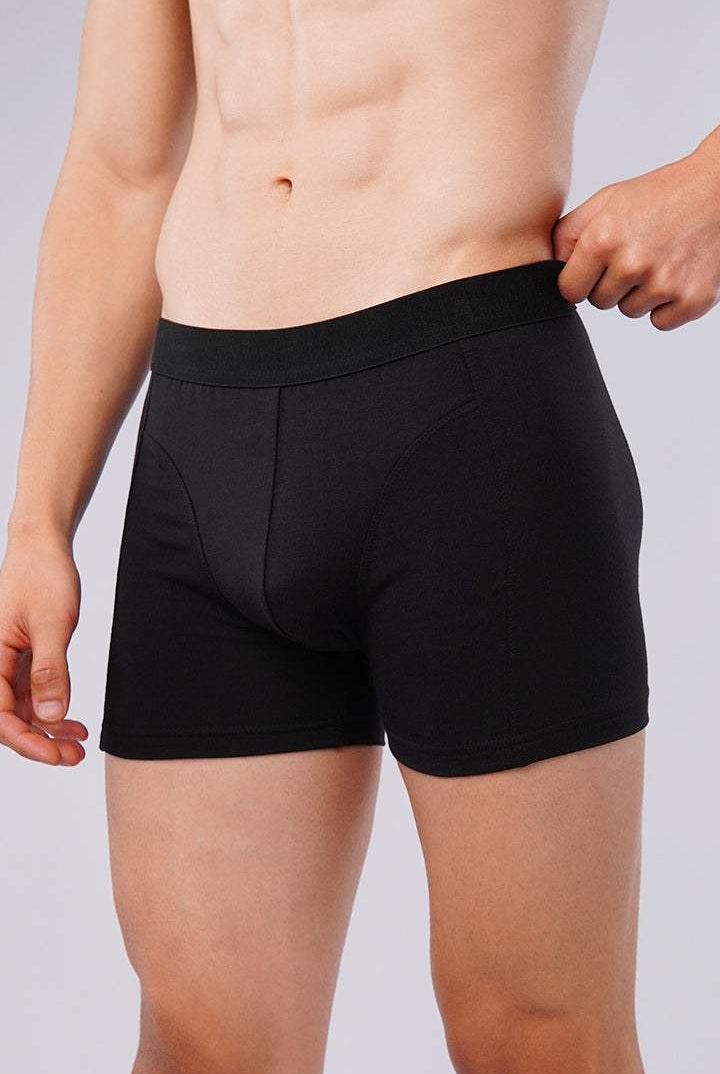 Boxer Brief - Black, Navy Blue & Charcoal Grey Pack Of 3 - Mendeez