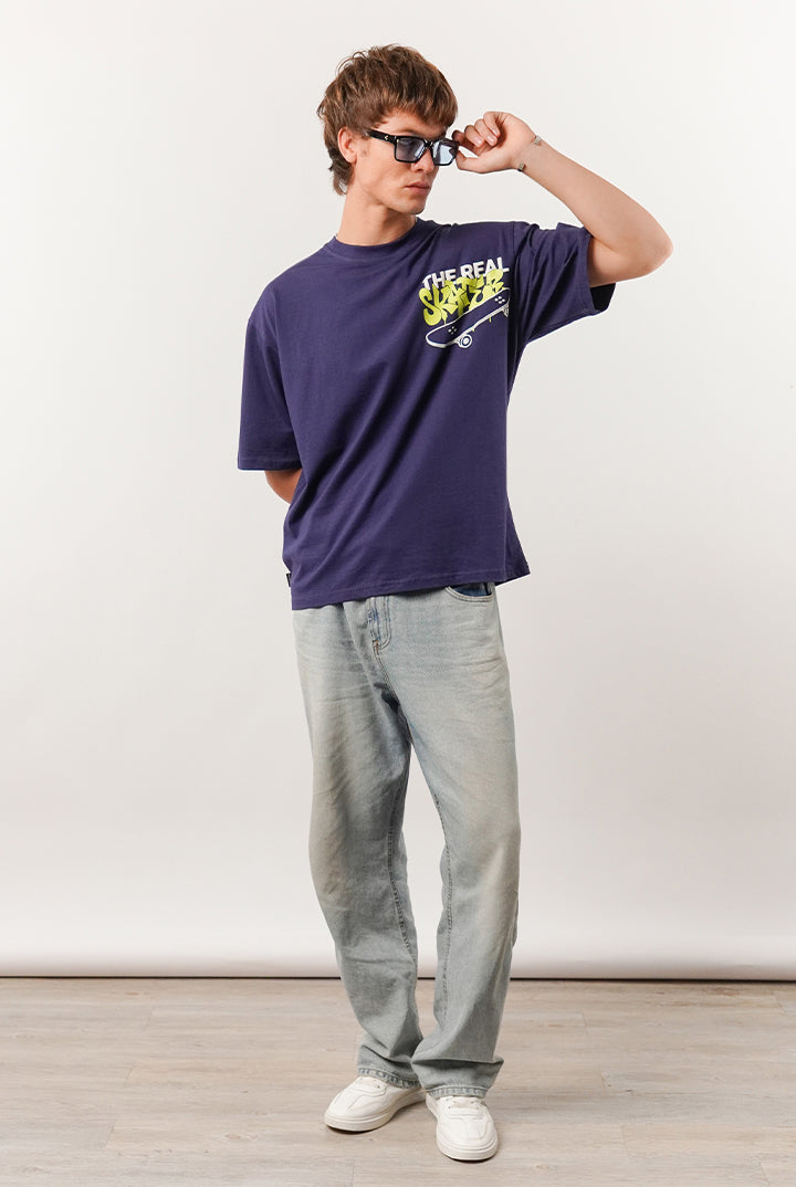 Box Fit Tee - Navy - Mendeez