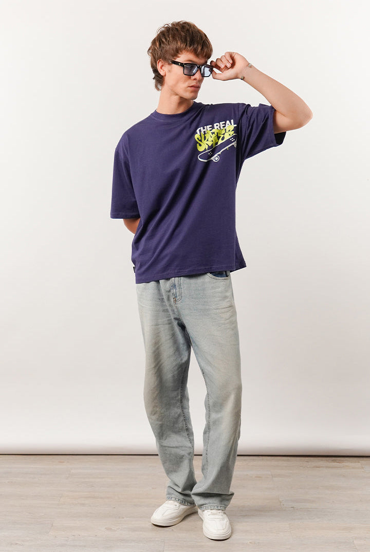 Box Fit Tee - Navy - Mendeez