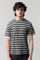 Striped T-Shirt - Grey - Mendeez