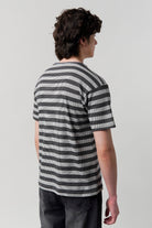 Striped T-Shirt - Grey - Mendeez