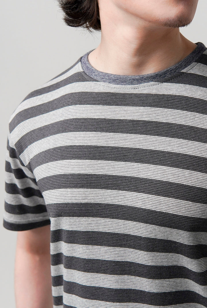 Striped T-Shirt - Grey - Mendeez