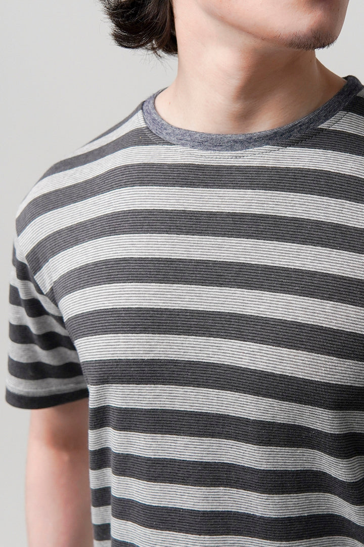 Striped T-Shirt - Grey - Mendeez