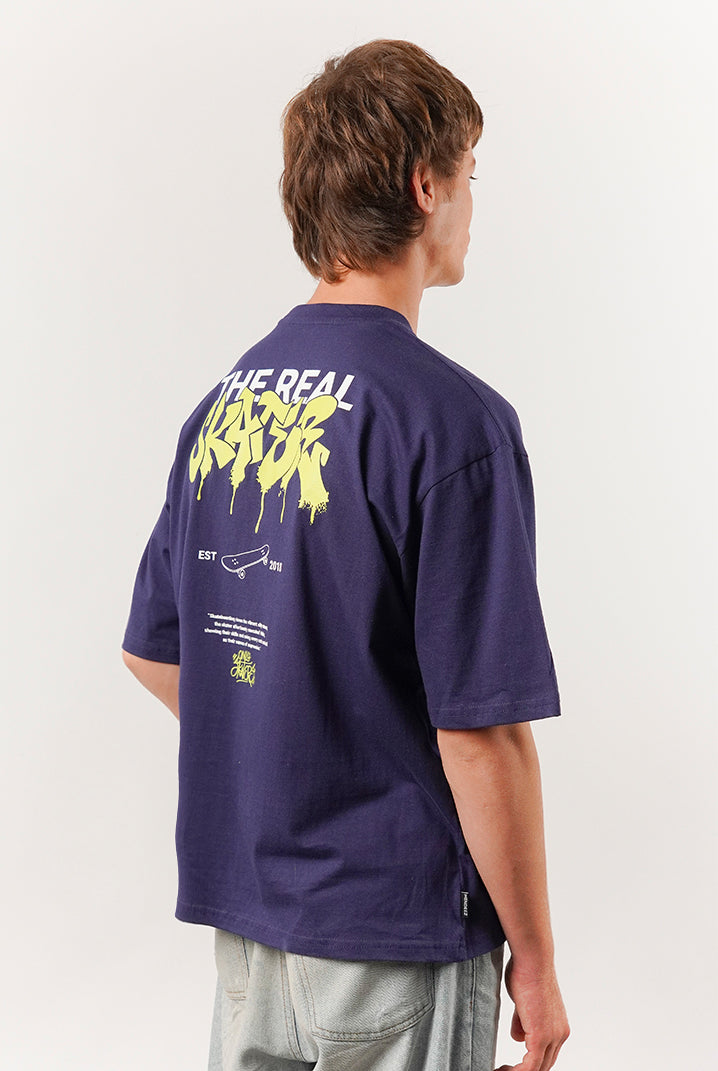 Box Fit Tee - Navy - Mendeez