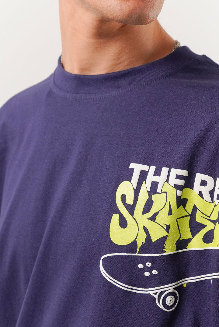 Box Fit Tee - Navy - Mendeez