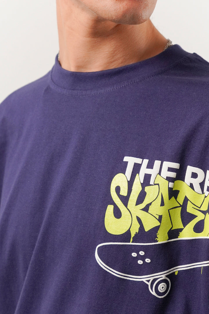 Box Fit Tee - Navy - Mendeez