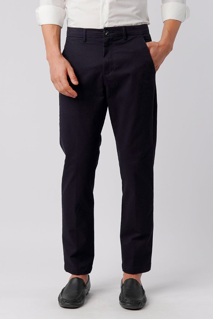 Straight Fit Chinos - Dark Blue - Mendeez