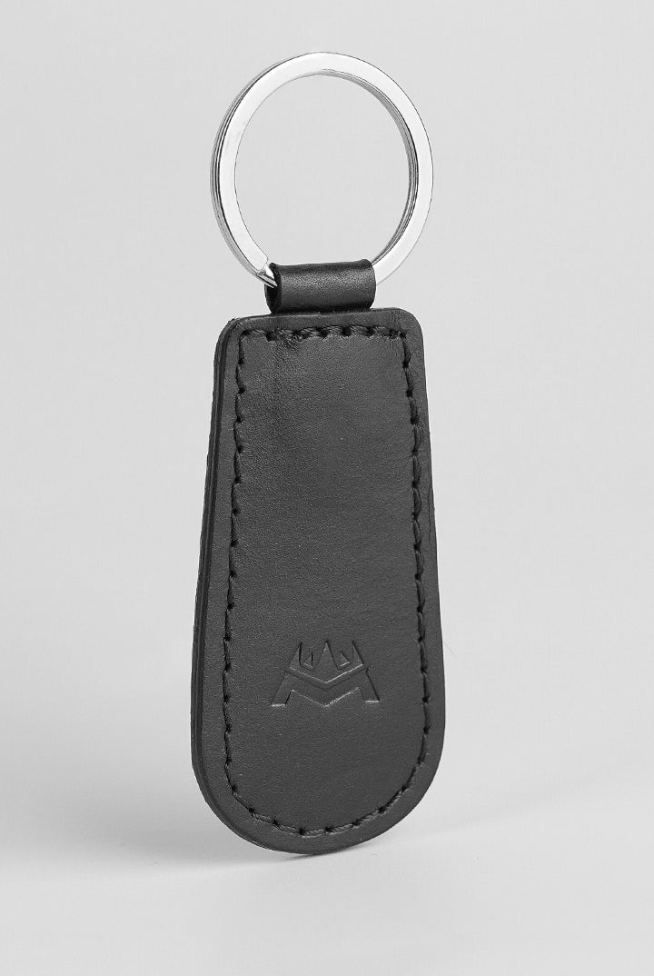 Leather Keychain - Black - Mendeez