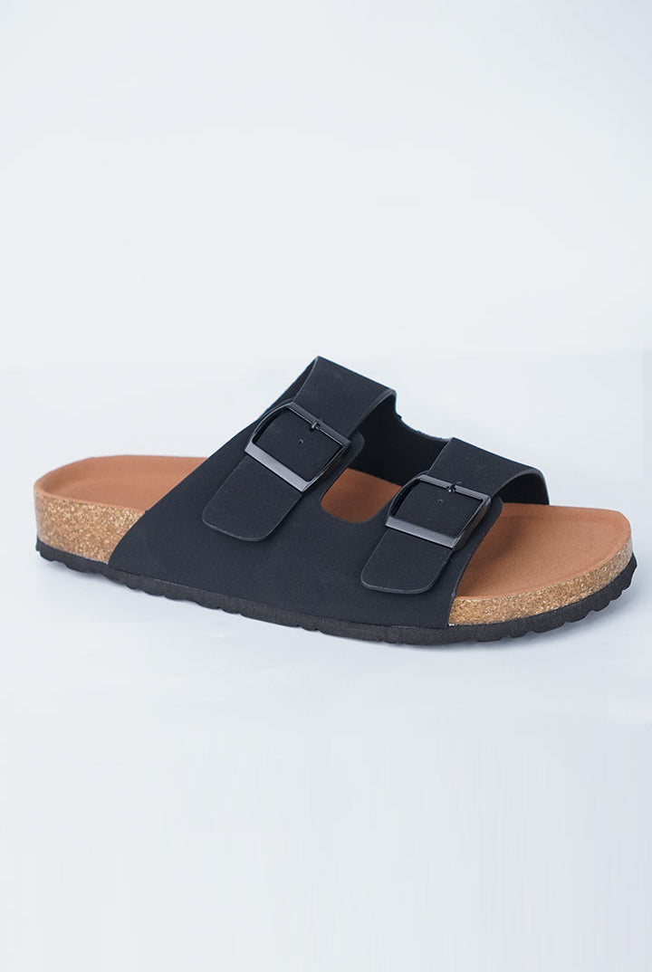 Buckle Slides - Black - Mendeez