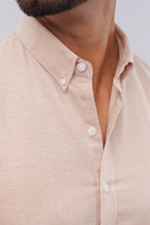 Oxford Shirt - Beige - Mendeez PK