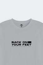 Printed Graphic Tee - Light Grey - Mendeez