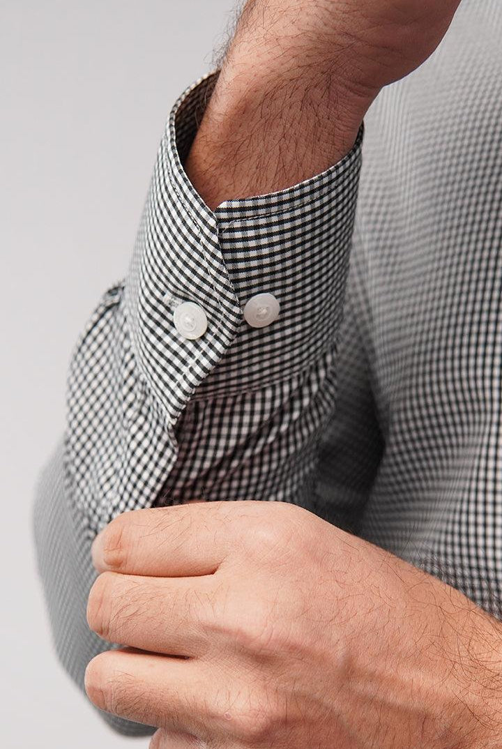 Check Shirt - Grey Micro - Mendeez