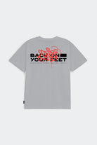 Printed Graphic Tee - Light Grey - Mendeez