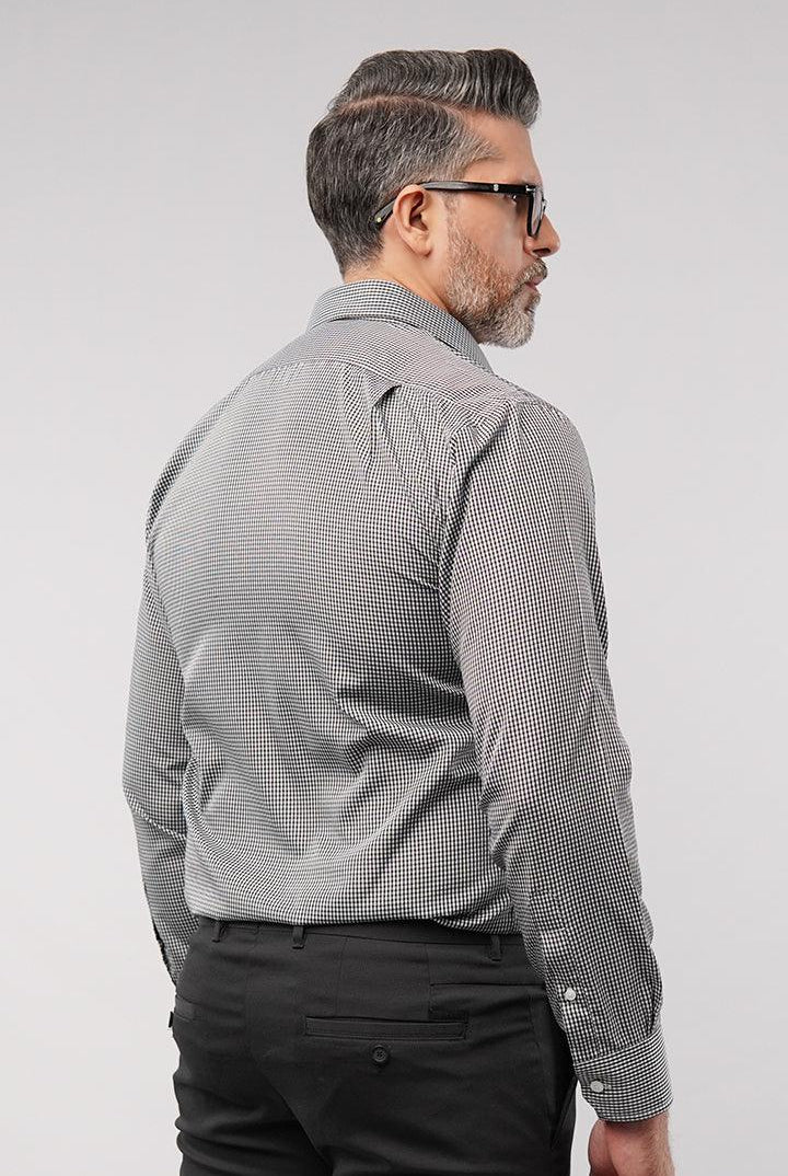 Check Shirt - Grey Micro - Mendeez
