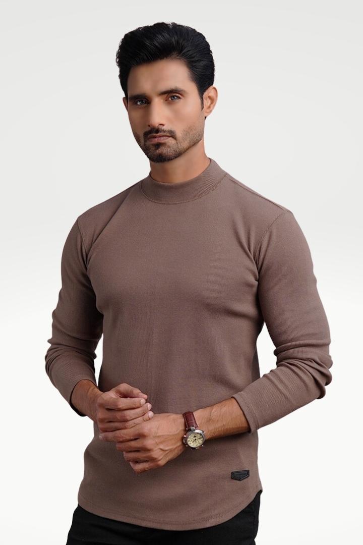 Pink Cocoa Mock Neck Sweatshirt - Mendeez PK
