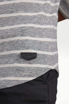 Urban Granite Mock Neck Striped Sweatshirt - Mendeez PK