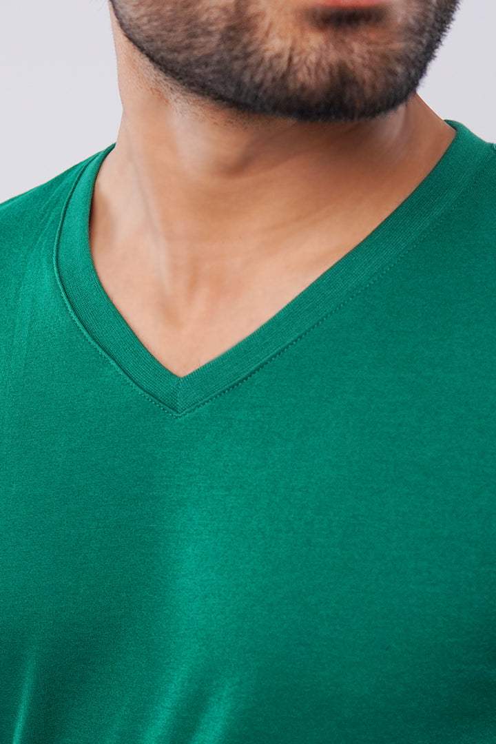 Emerald Green V-Neck - Mendeez PK