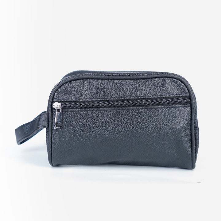 Heritage Leather Toiletry Pouch – Onyx Black-6-MENDEEZ