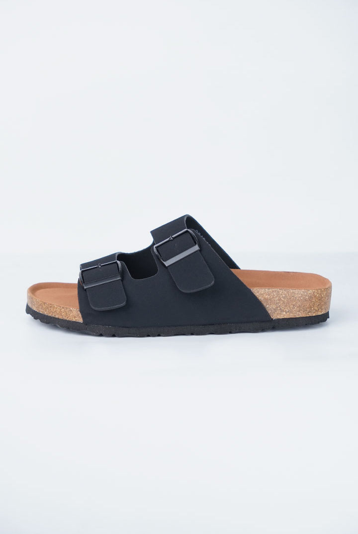 Buckle Slides - Black - Mendeez