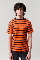 Striped T-Shirt - Orange - Mendeez