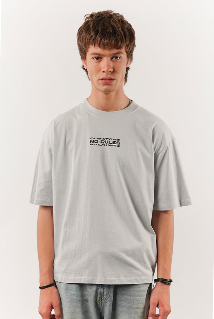 Box Fit Tee - Grey - Mendeez