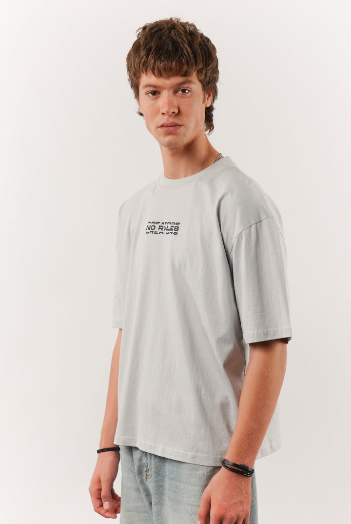 Box Fit Tee - Grey - Mendeez