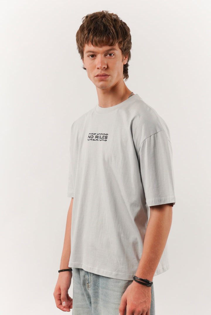 Box Fit Tee - Grey - Mendeez