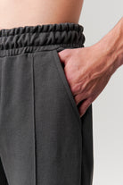 Pintex Jogger Pants - Dark Grey - Mendeez