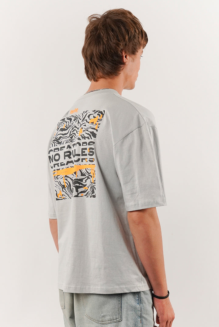 Box Fit Tee - Grey - Mendeez