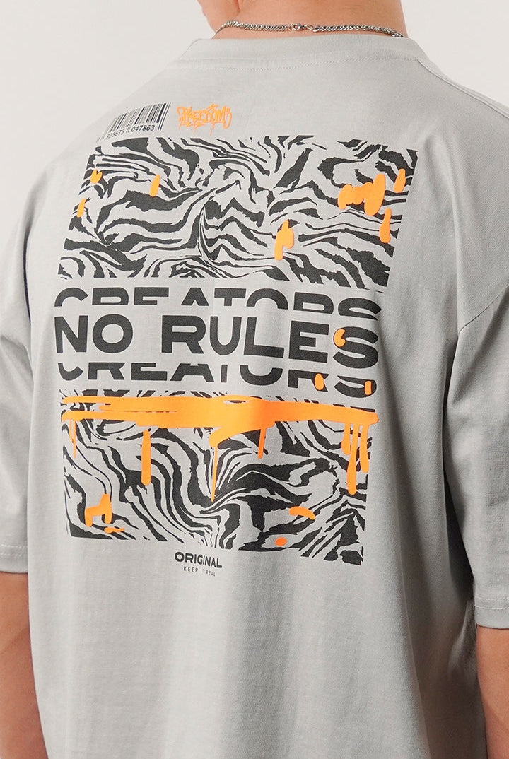 Box Fit Tee - Grey - Mendeez