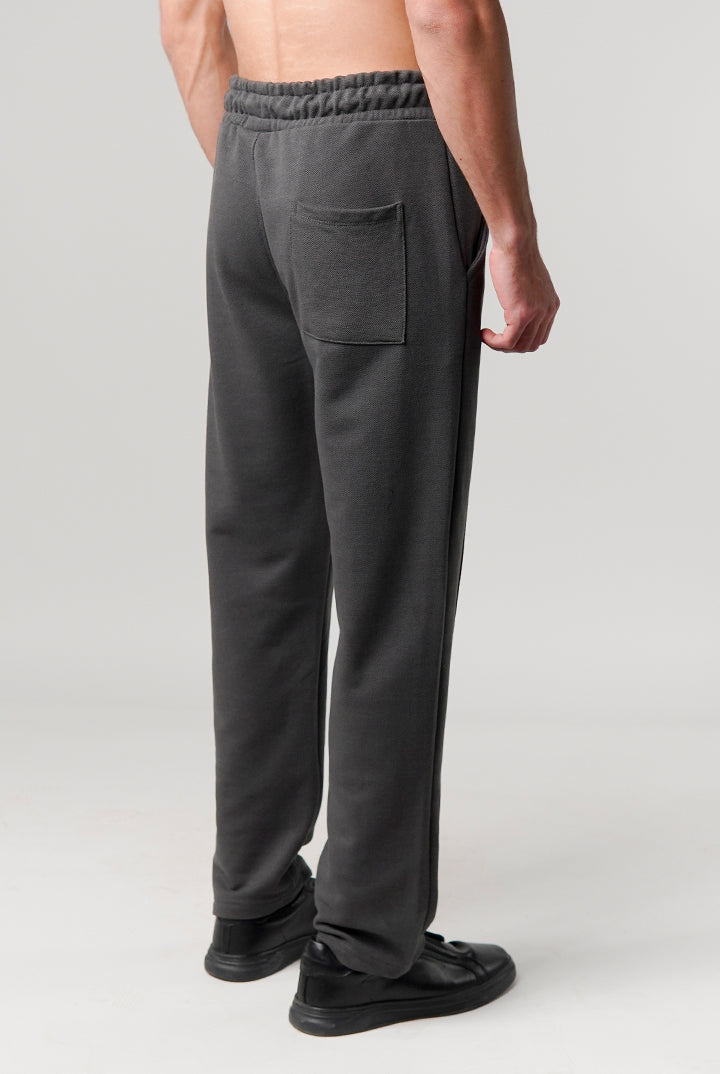 Pintex Jogger Pants - Dark Grey - Mendeez