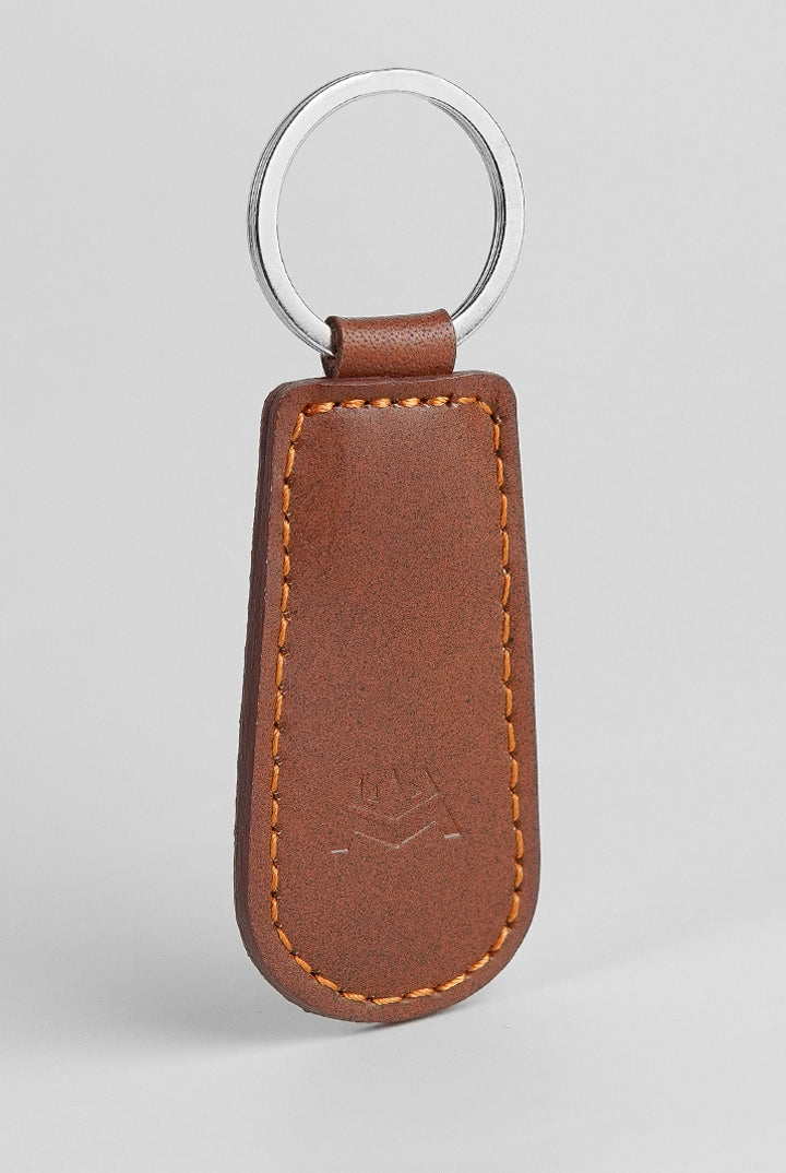 Leather Keychain - Brown - Mendeez