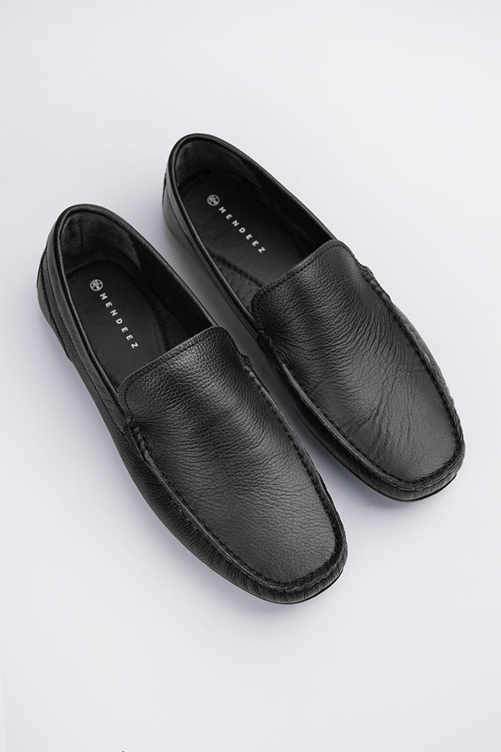 Classic Loafer Shoes - Black - Mendeez