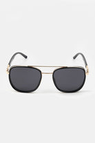 Double Bridge Square Sunglasses - Gold - Mendeez