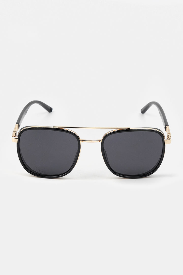 Double Bridge Square Sunglasses - Gold - Mendeez