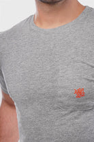 MNDZ Graphic Pocket T-Shirt - Heather Grey - Mendeez
