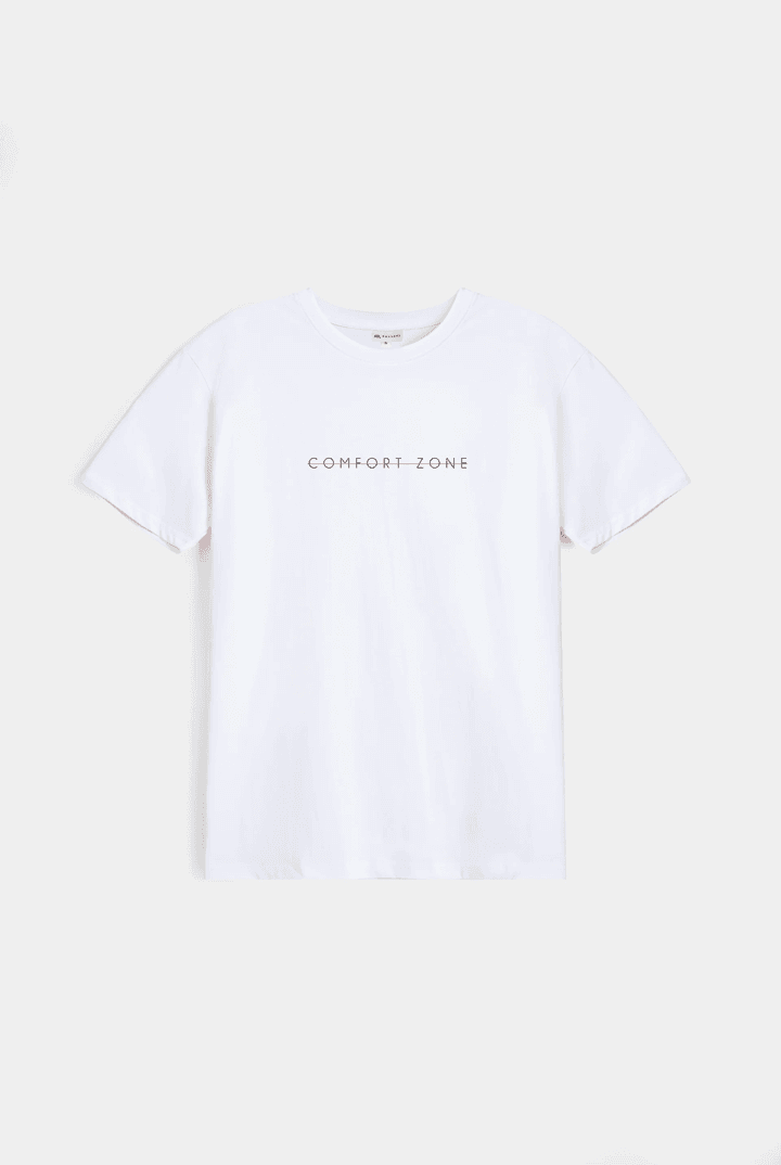 Printed Graphic T-Shirt - White - Mendeez