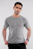 MNDZ Graphic Pocket T-Shirt - Heather Grey - Mendeez
