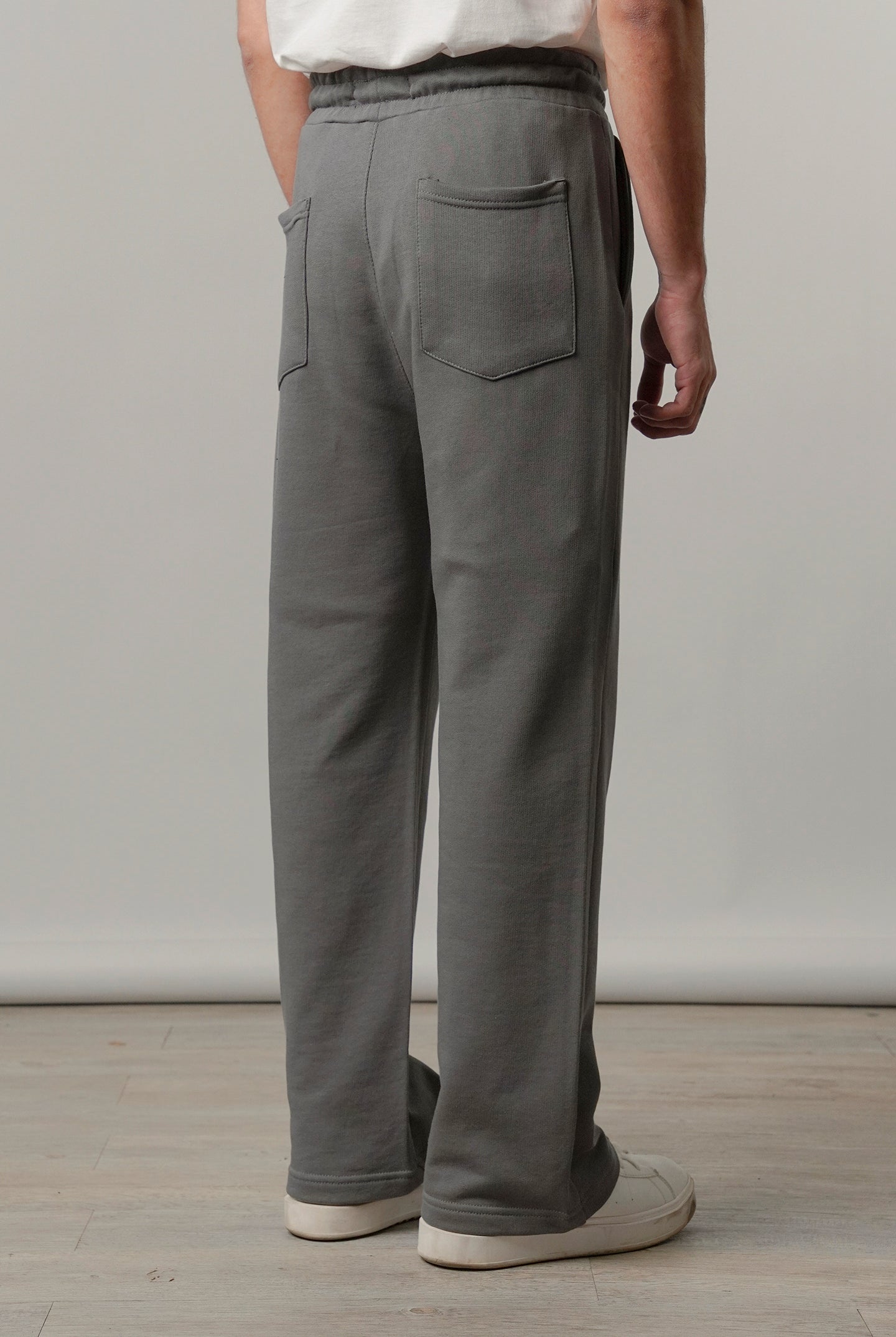 Pintex Jogger Pants - Grey - Mendeez